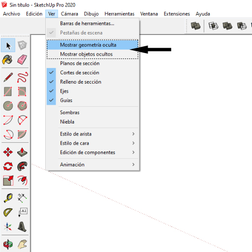 Interfaz de bienvenida Sketchup 2020