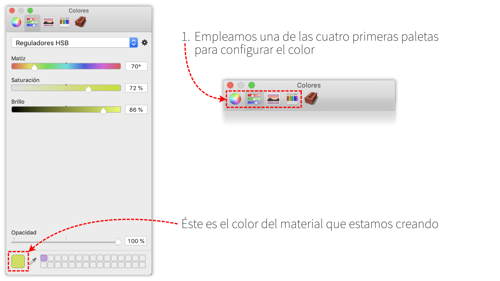 Creación de materiales en Mac OSX