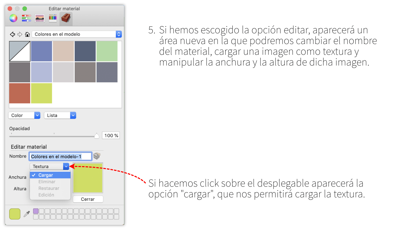 Creación de materiales en Mac OSX