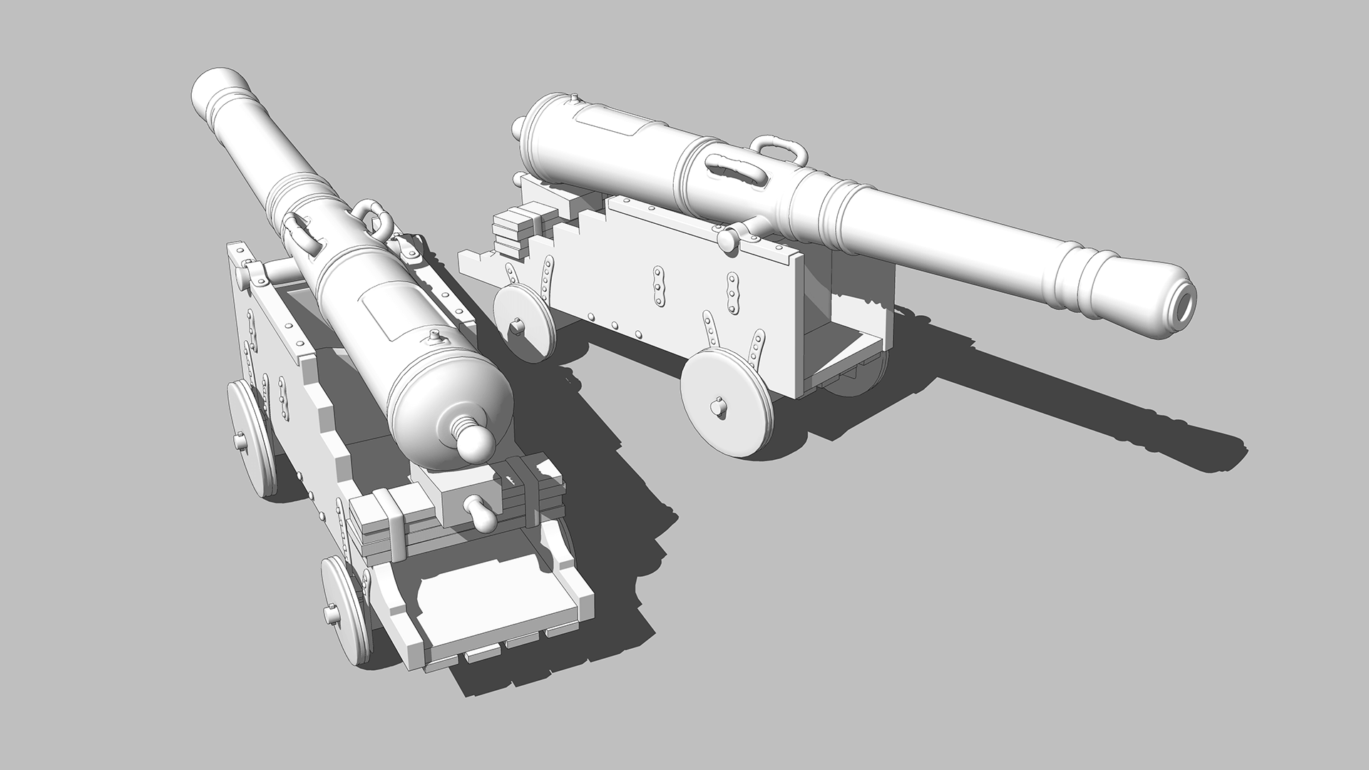 Modelo 3D del cañón