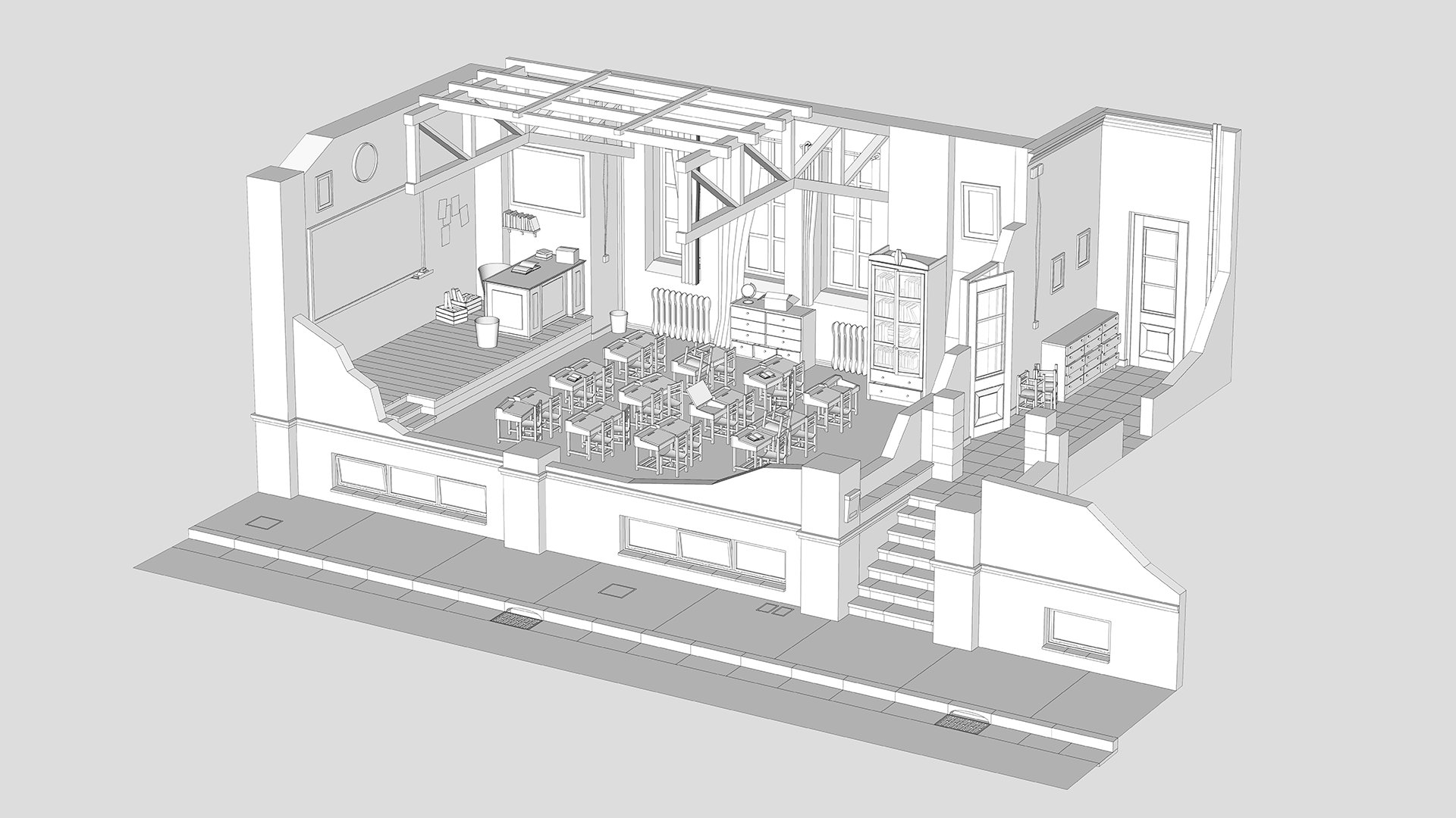 Ye Old Classroom · Modelo 3D